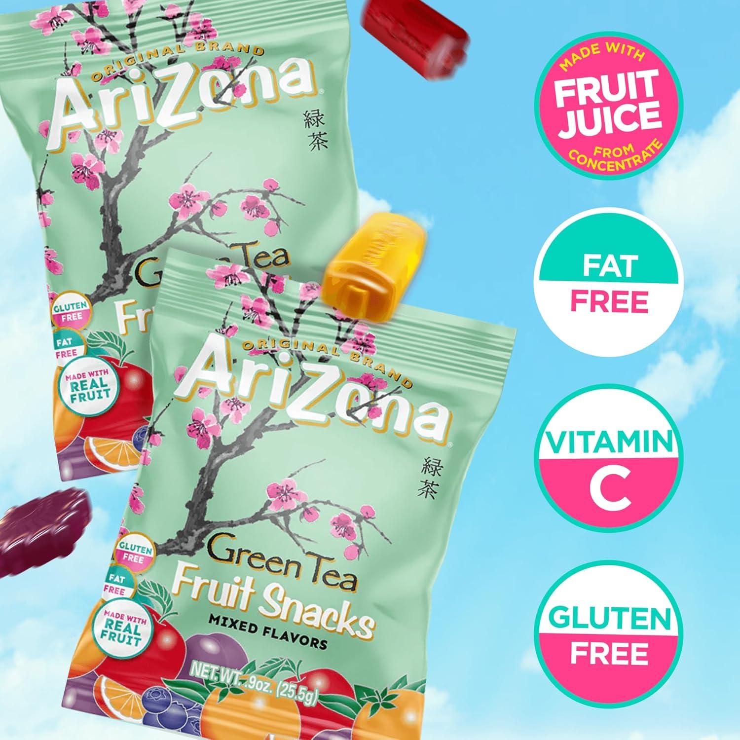 image:imageAriZona Iced Tea Fruit Snacks Mixed Fruit 09 oz 10 count BoxGreen Tea