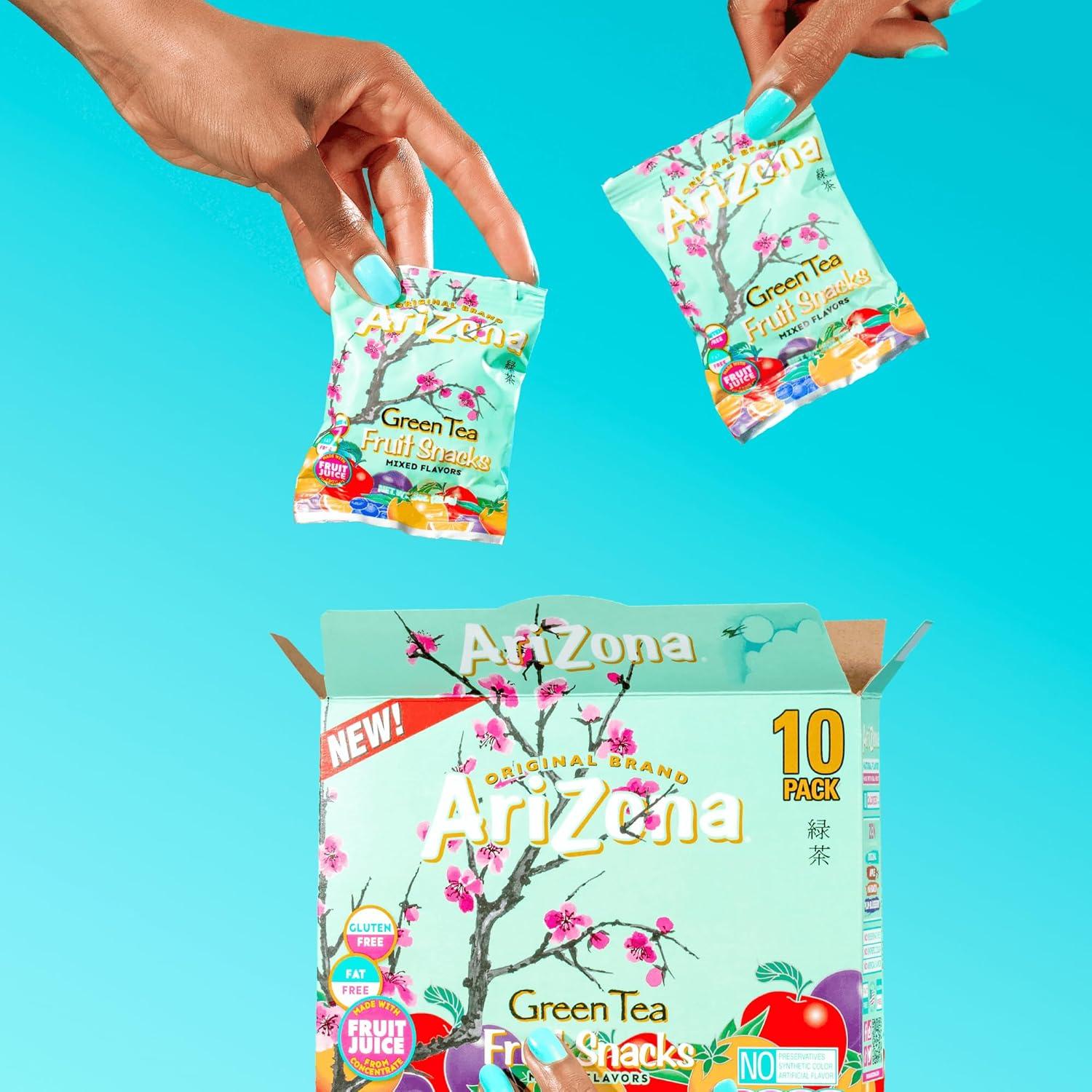 image:imageAriZona Iced Tea Fruit Snacks Mixed Fruit 09 oz 10 count BoxGreen Tea