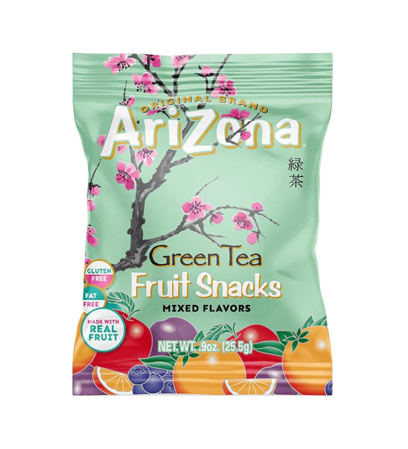 image:imageAriZona Iced Tea Fruit Snacks Mixed Fruit 09 oz 10 count BoxGreen Tea
