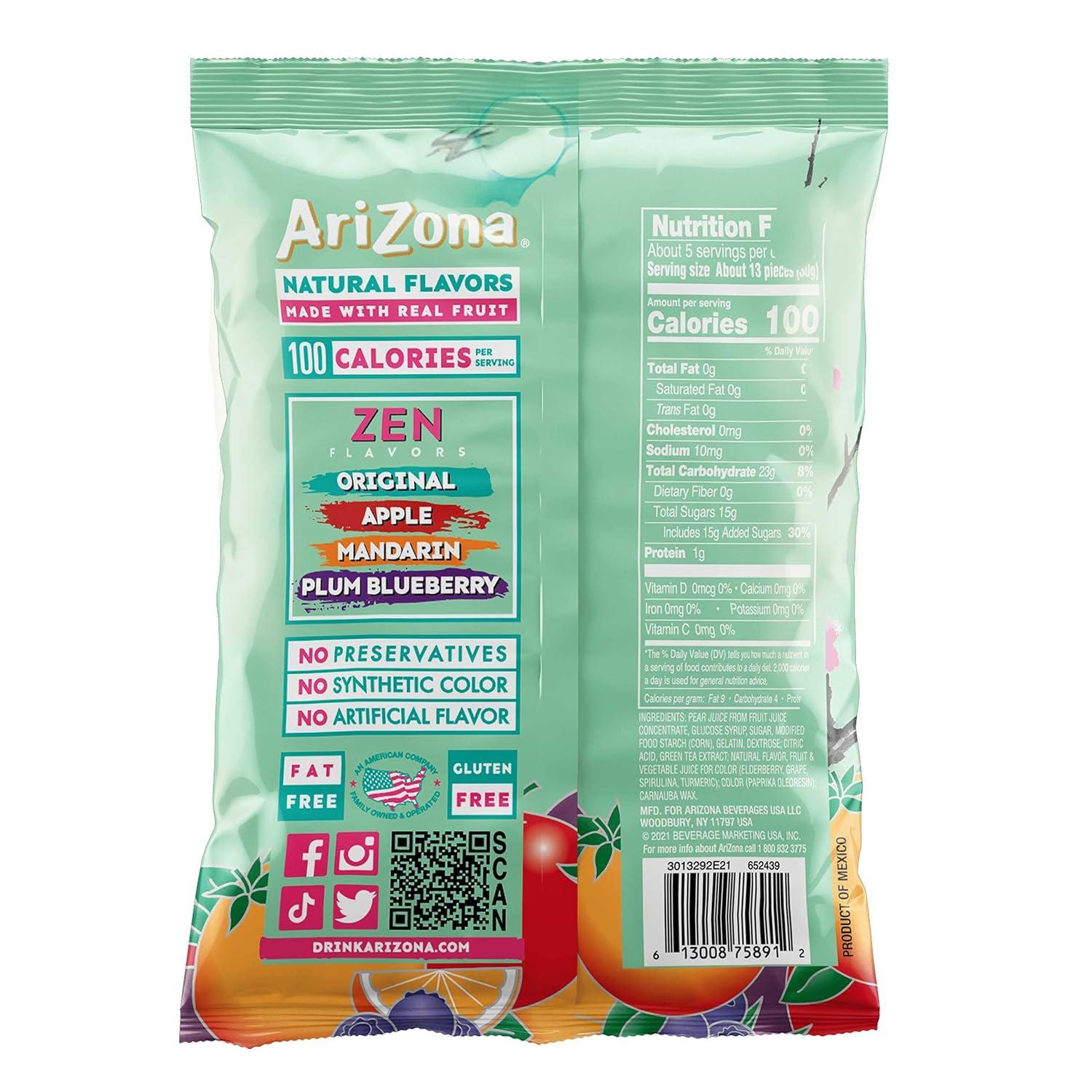image:imageAriZona Iced Tea Fruit Snacks Mixed Fruit 09 oz 10 count BoxGreen Tea