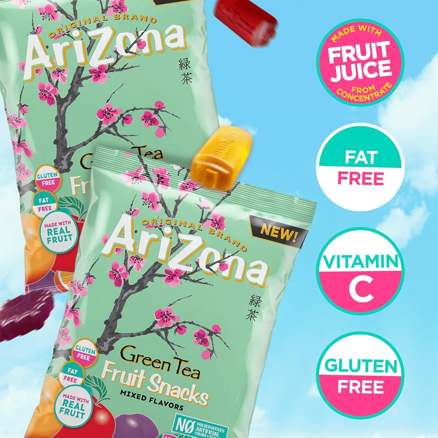 image:imageAriZona Iced Tea Fruit Snacks Mixed Fruit 09 oz 10 count BoxGreen Tea