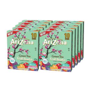 AriZona Fruit Snacks, Sour Lemonade – 10 Boxes of 10 ct. 0.9oz Bags (Total 100 ct. 0.9oz Bags) – Gluten Free – Gummy Chews(Green Tea)