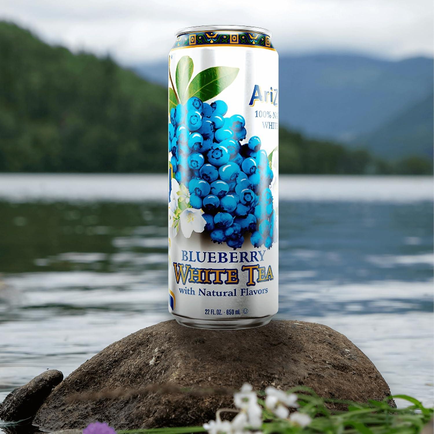 image:imageAriZona Arnold Palmer Half and Half Big Can 22 Fl Oz Pack of 12Blueberry White Tea