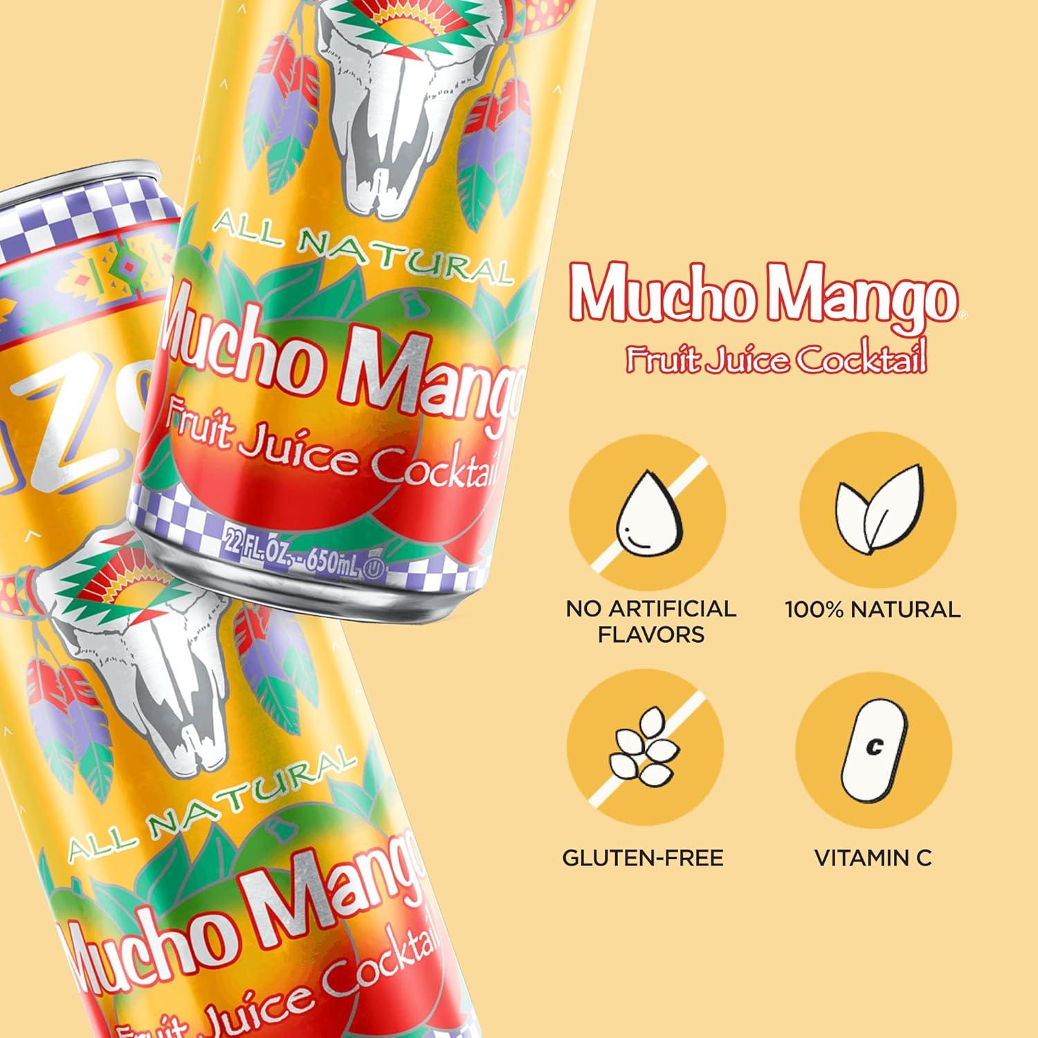 image:imageAriZona Watermelon Fruit Juice Cocktail Big Can 22 Fl Oz Pack of 12Mucho Mango