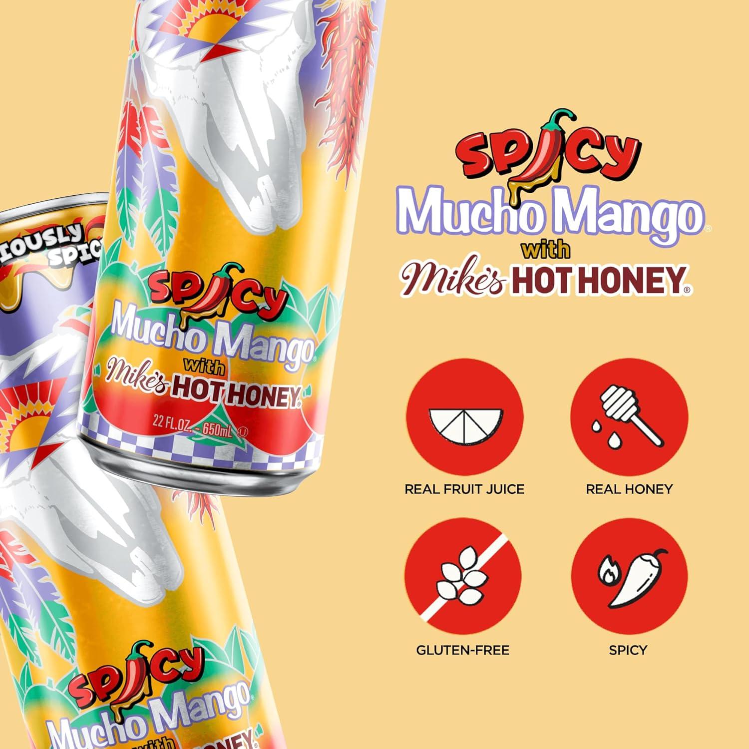 image:imageAriZona Watermelon Fruit Juice Cocktail Big Can 22 Fl Oz Pack of 12Mucho Mango with Hot Honey