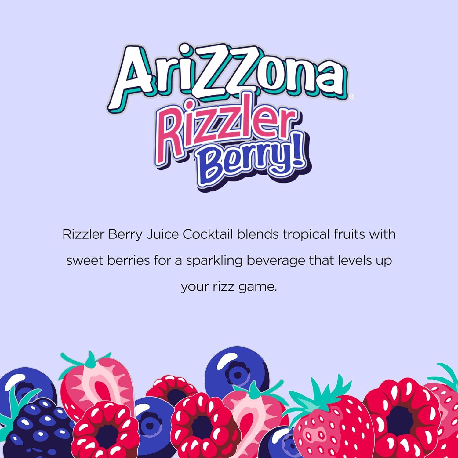 image:imageAriZona Watermelon Fruit Juice Cocktail Big Can 22 Fl Oz Pack of 12Rizzler Berry