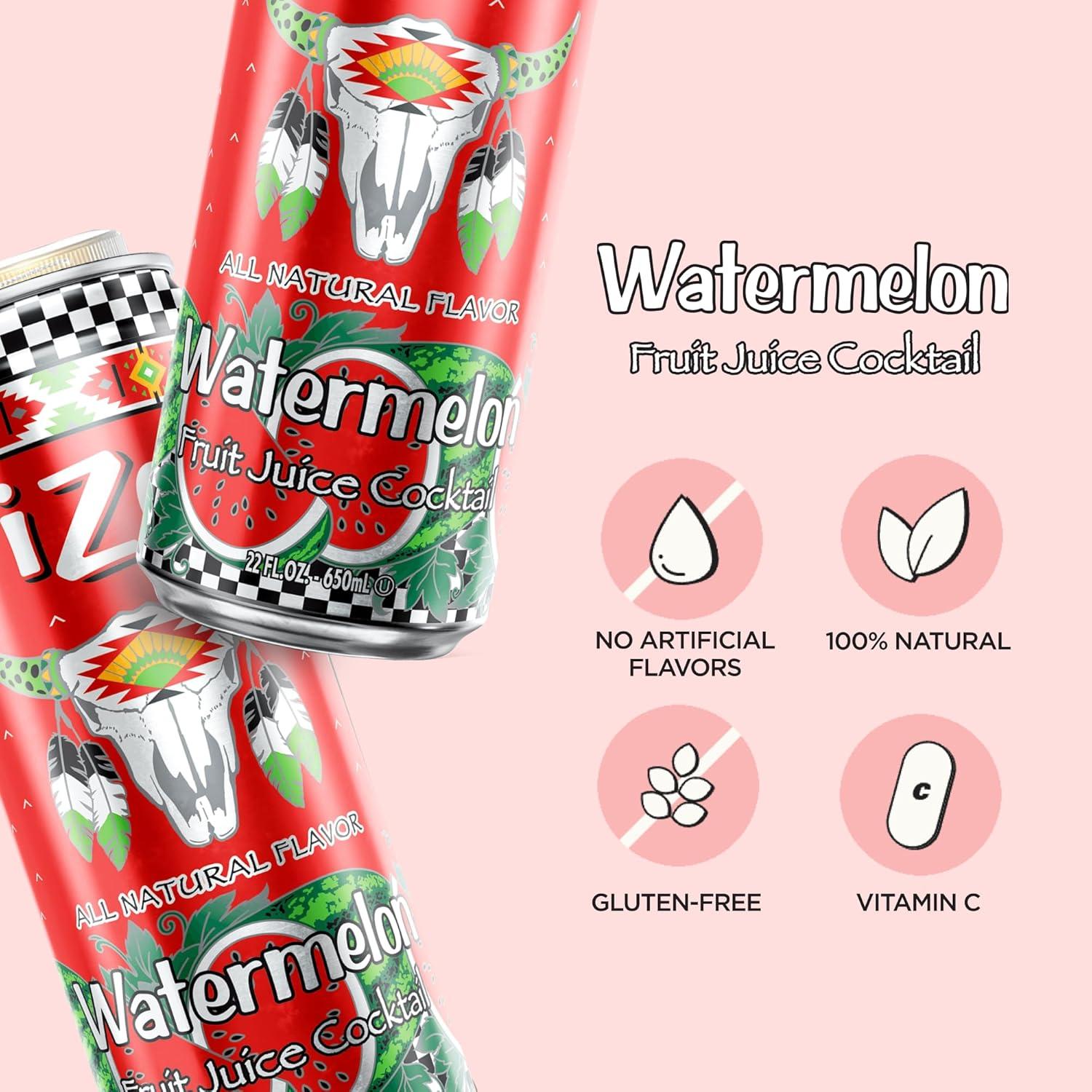image:imageAriZona Watermelon Fruit Juice Cocktail Big Can 22 Fl Oz Pack of 12Watermelon