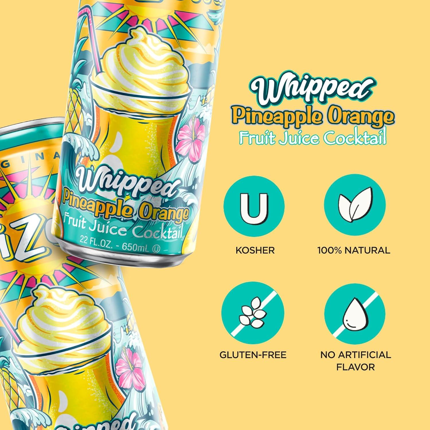image:imageAriZona Watermelon Fruit Juice Cocktail Big Can 22 Fl Oz Pack of 12Whipped Pineapple Orange