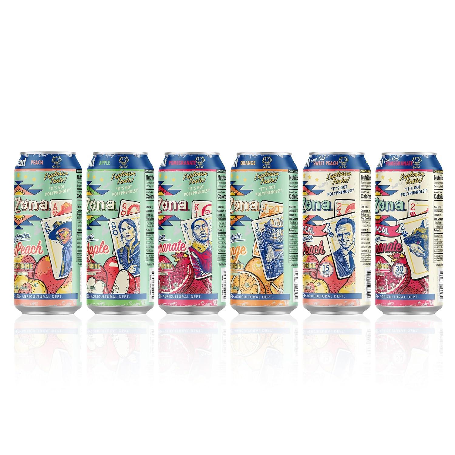 image:imageAriZona x Fallout Pomegranate Green Tea 12 pack 22 fl oz 234mg Natural Caffeine per CanVariety Pack
