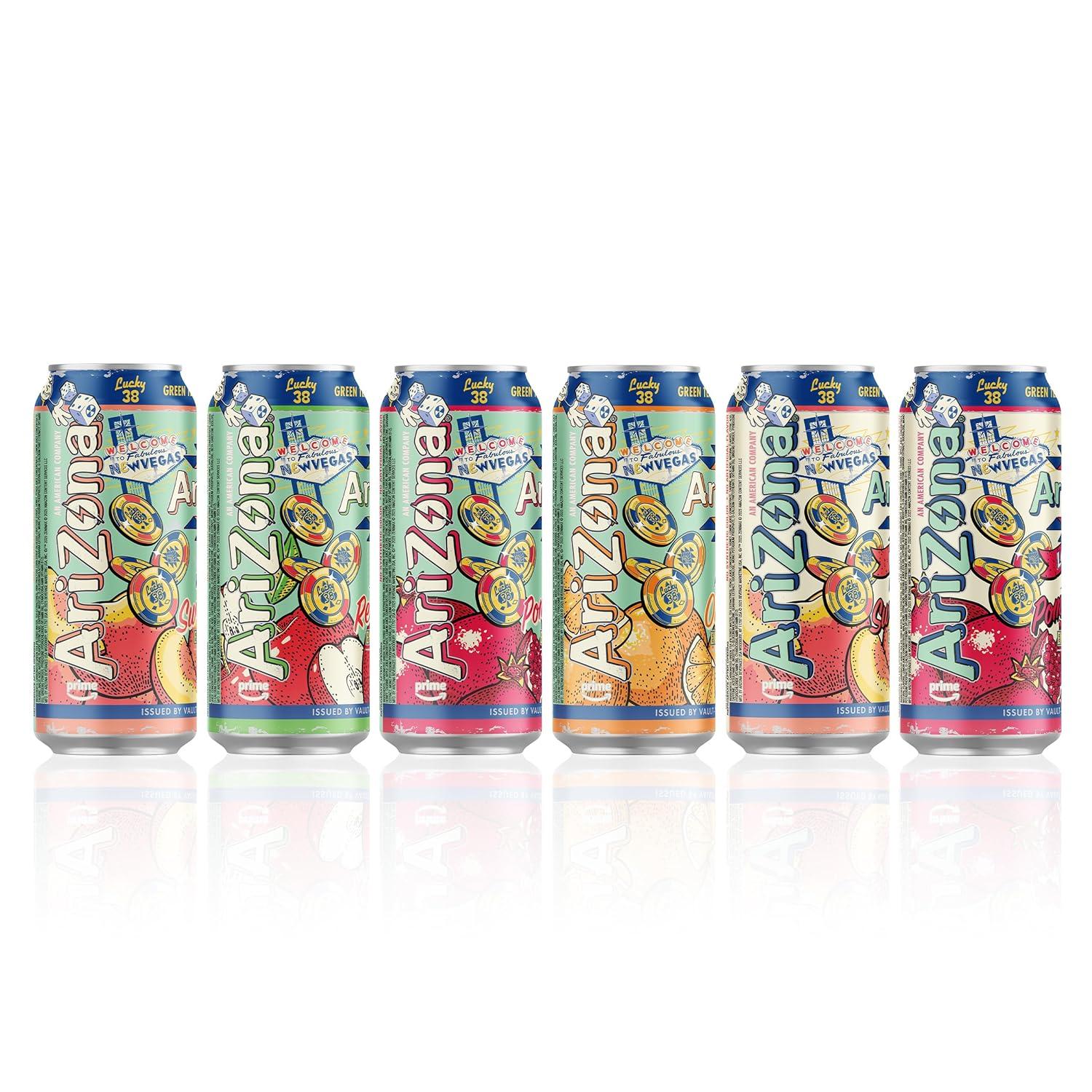 image:imageAriZona x Fallout Pomegranate Green Tea 12 pack 22 fl oz 234mg Natural Caffeine per CanVariety Pack