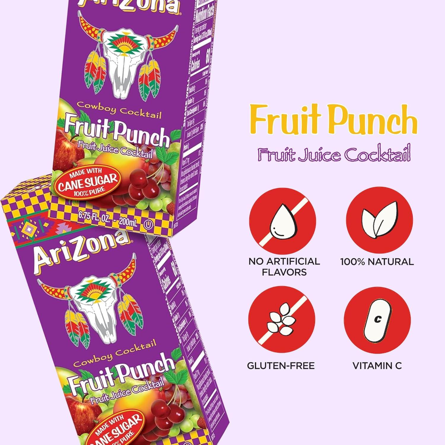 image:imageArizona Green Tea with Ginseng and Honey Tetra Box 675 Fl Oz Pack of 32Fruit Punch