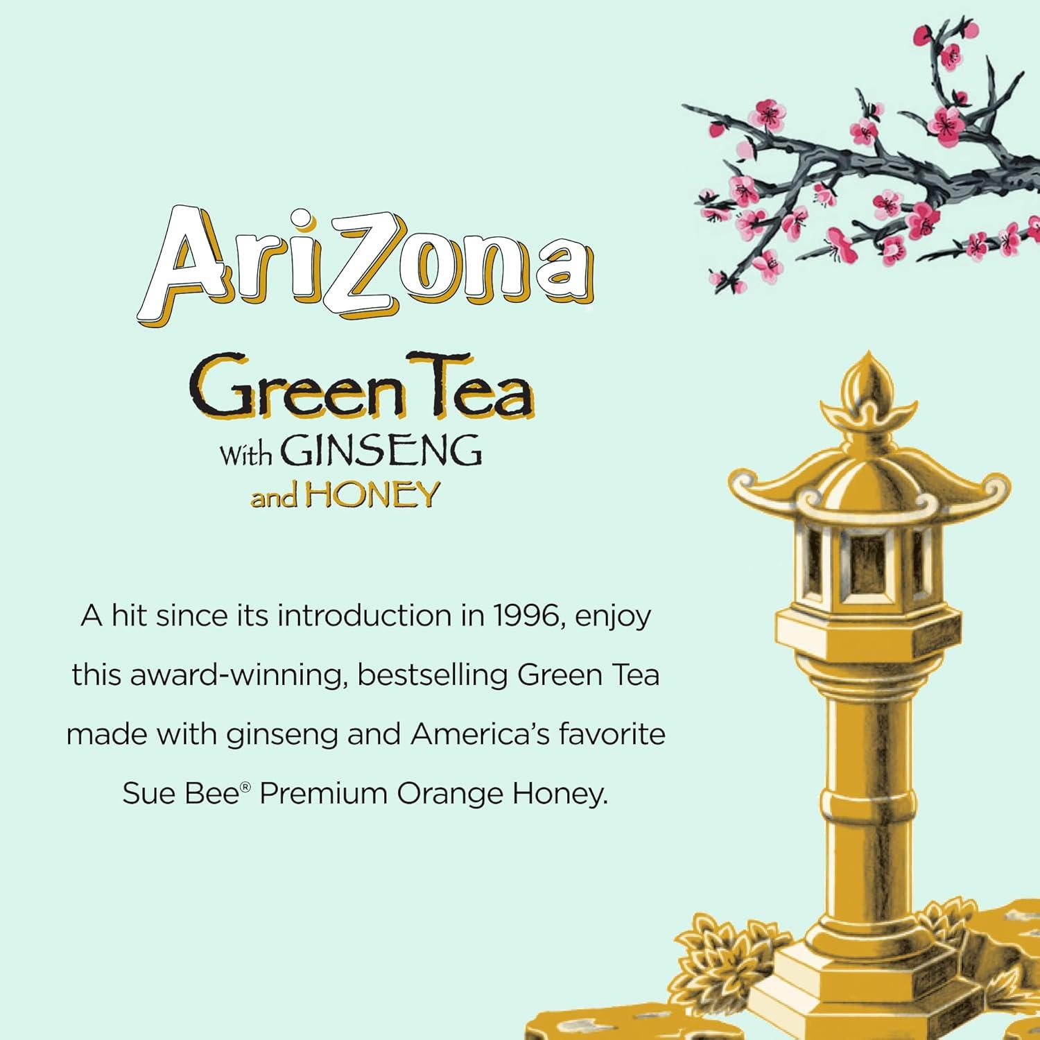 image:imageArizona Green Tea with Ginseng and Honey Tetra Box 675 Fl Oz Pack of 32Green Tea