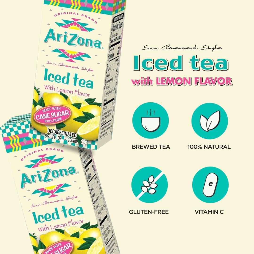 image:imageArizona Green Tea with Ginseng and Honey Tetra Box 675 Fl Oz Pack of 32Lemon Tea