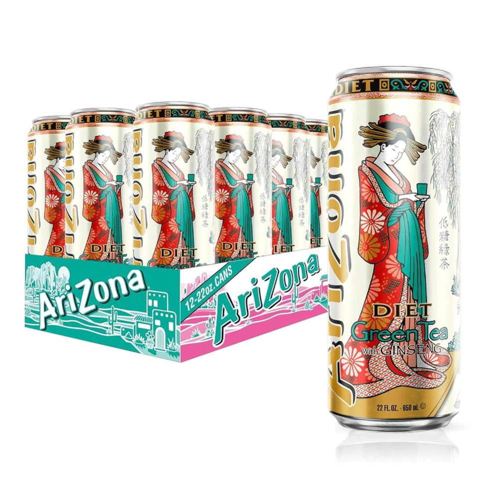 image:imageAriZona Arnold Palmer Half and Half Big Can 22 Fl Oz Pack of 12Diet Green Tea