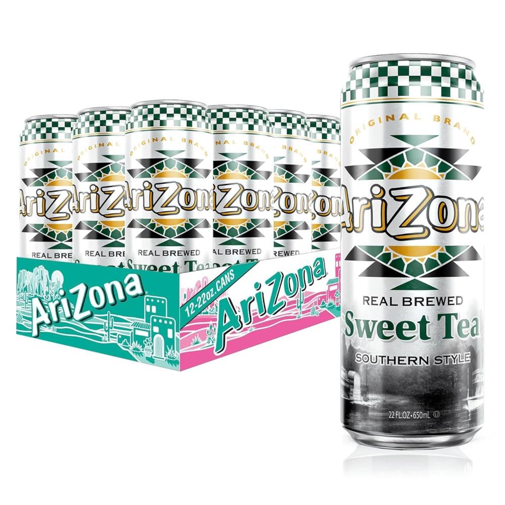 image:imageAriZona Arnold Palmer Half and Half  Big Can 22 Fl Oz Pack of 12Sweet Tea