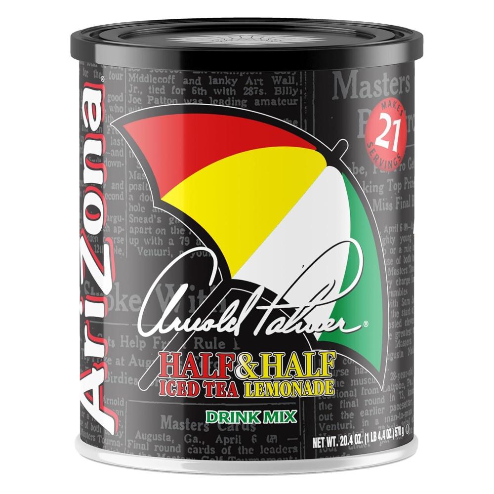 image:imageAriZona Arnold Palmer Half and Half Sugar Sweetened Powdered Drink Mix 204oz Canister Makes 8 Quarts Pack of 1Arnold Palmer