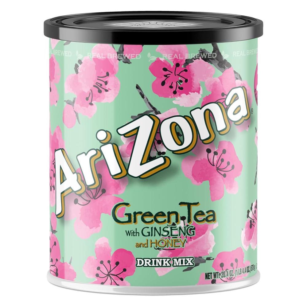 image:imageAriZona Arnold Palmer Half and Half Sugar Sweetened Powdered Drink Mix 204oz Canister Makes 8 Quarts Pack of 1Green Tea