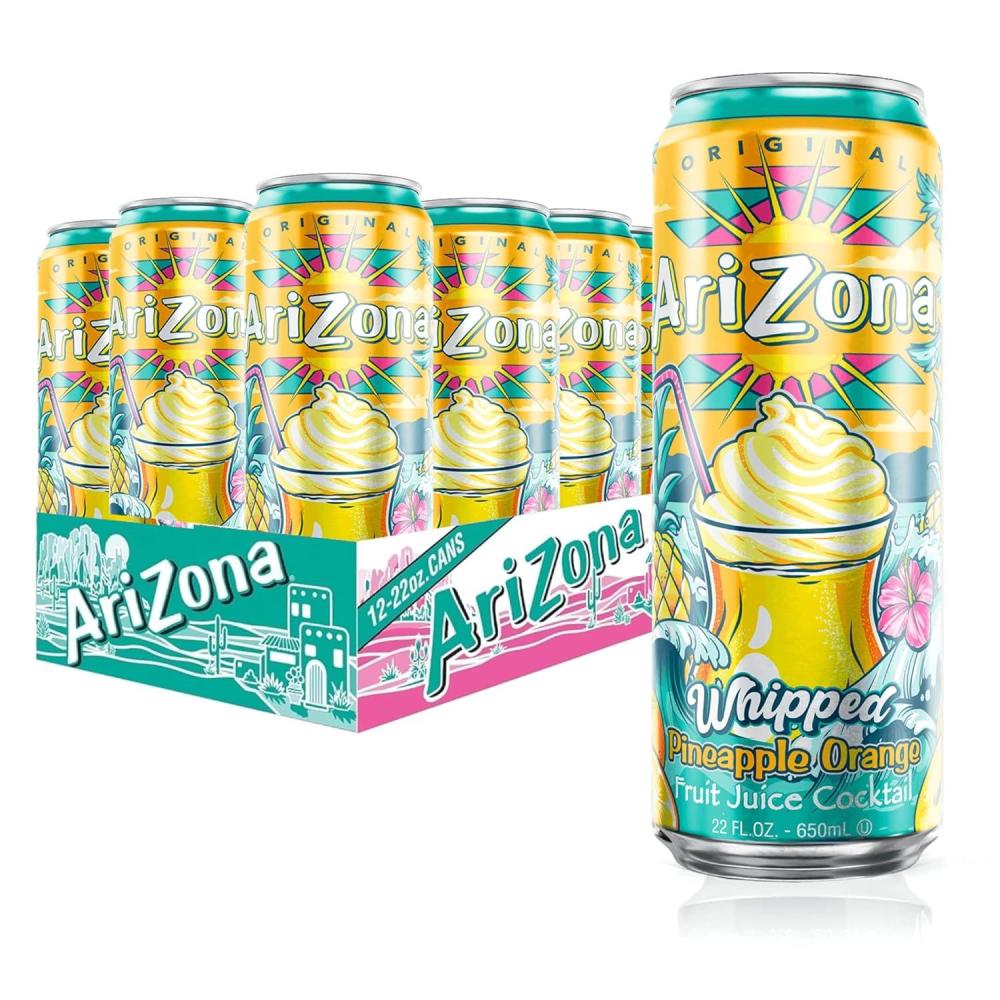 image:imageAriZona Watermelon Fruit Juice Cocktail Big Can 22 Fl Oz Pack of 12Whipped Pineapple Orange