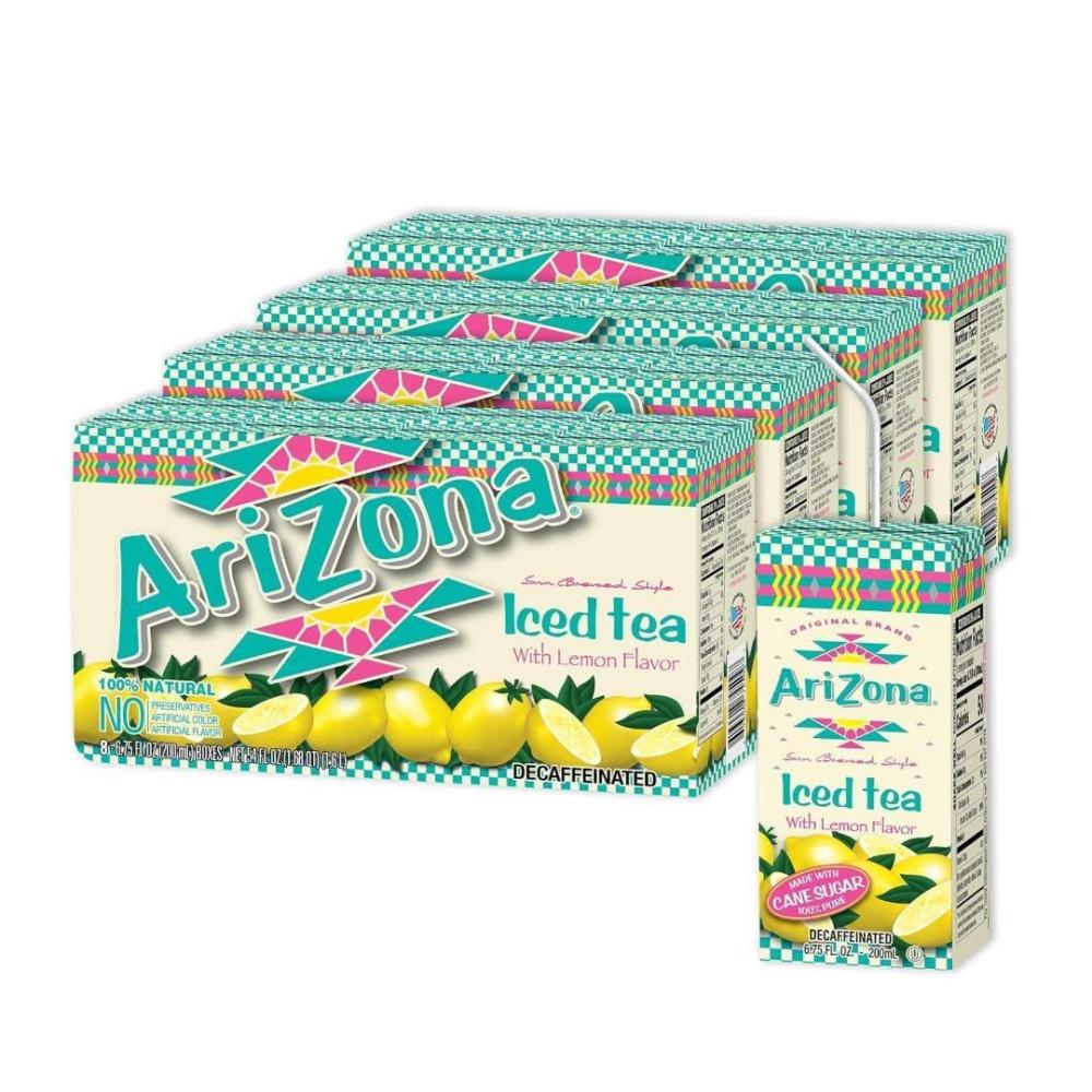 image:imageArizona Green Tea with Ginseng and Honey Tetra Box 675 Fl Oz Pack of 32Lemon Tea