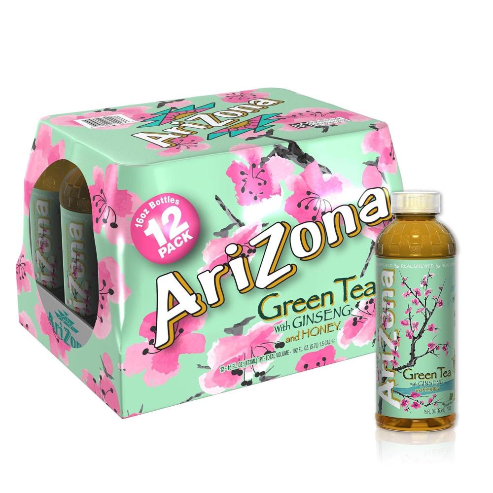 image:imageArizona Premium Brewed Arnold Palmer Bottled Tea 16Ounce  12CountGreen Tea