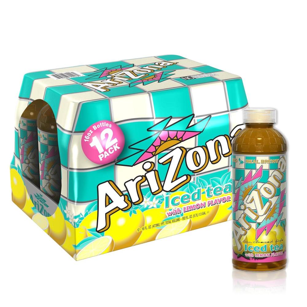 image:imageArizona Premium Brewed Arnold Palmer Bottled Tea 16Ounce  12CountLemon Tea
