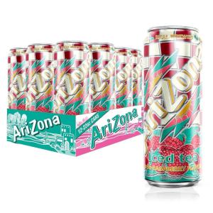 AriZona Arnold Palmer Half and Half – Big Can, 22 Fl Oz (Pack of 12)(Raspberry Tea)
