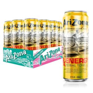 AriZona Arnold Palmer Half and Half – Big Can, 22 Fl Oz (Pack of 12)(Rx Energy)
