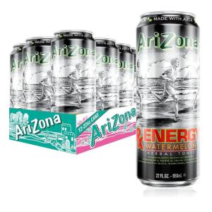 AriZona Arnold Palmer Half and Half – Big Can, 22 Fl Oz (Pack of 12)(Rx Energy Watermelon)