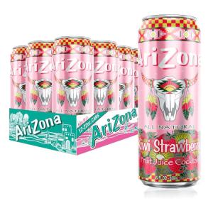 AriZona Watermelon, Fruit Juice Cocktail – Big Can, 22 Fl Oz (Pack of 12)(Kiwi Strawberry)