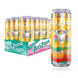 AriZona Watermelon, Fruit Juice Cocktail – Big Can, 22 Fl Oz (Pack of 12)(Mucho Mango)