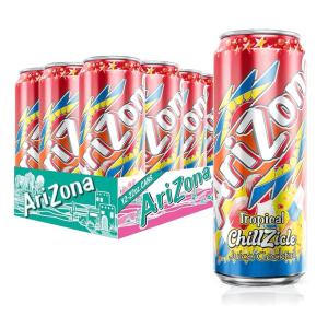 AriZona Watermelon, Fruit Juice Cocktail – Big Can, 22 Fl Oz (Pack of 12)(Tropical Chillzicle)