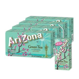 Arizona Green Tea with Ginseng and Honey, Tetra Box, 6.75 Fl Oz, Pack of 32(Green Tea)