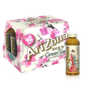 Arizona Premium Brewed Arnold Palmer Bottled Tea 16-Ounce | 12-Count(Diet Green Tea)