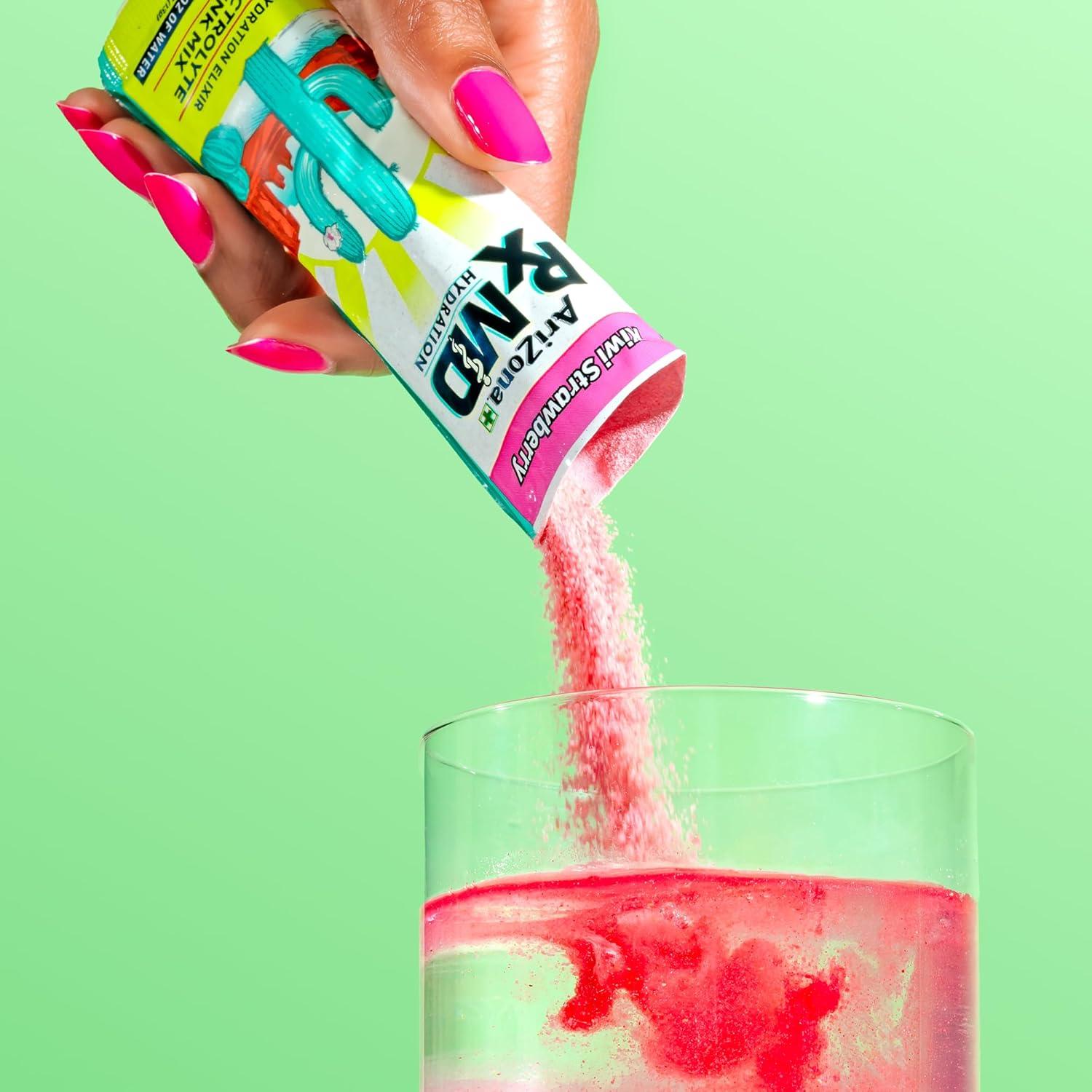 image:imageArizona Rx MD Hydration Watermelon Drink Mix 920mg of Electrolytes 045 oz Powder Sticks Pack of 6Kiwi Strawberry