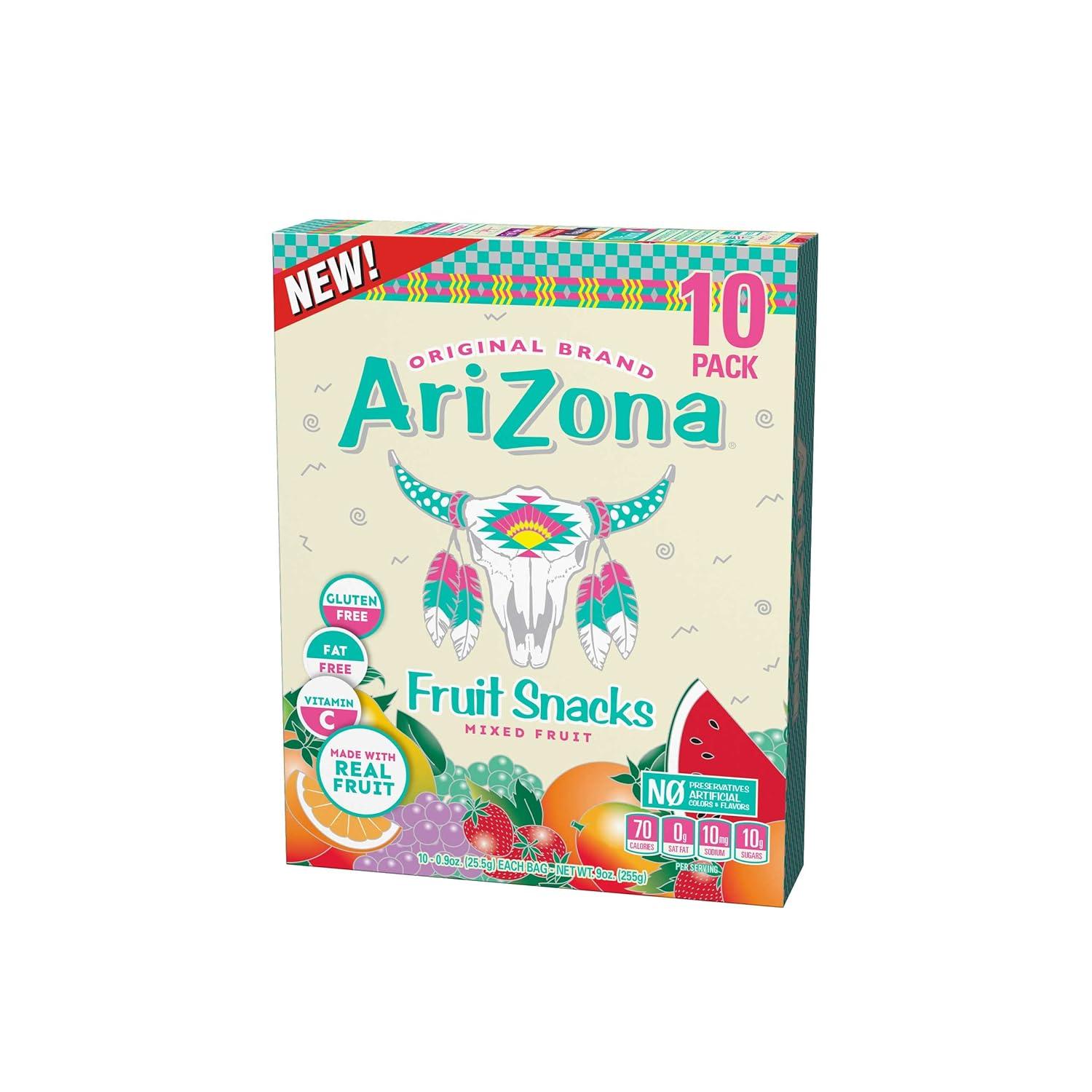 image:imageAriZona Fruit Snacks Sour Watermelon 10 Boxes of 10 ct 09oz Bags Total 100 ct Gluten Free Gummy ChewsMixed Fruit