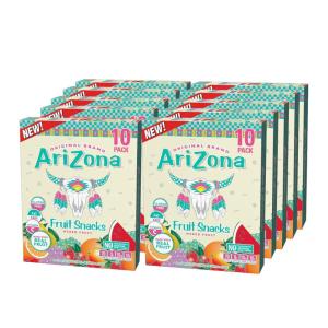 AriZona Fruit Snacks, Sour Watermelon – 10 Boxes of 10 ct. 0.9oz Bags (Total 100 ct) – Gluten Free – Gummy Chews(Mixed Fruit)